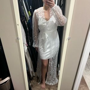 Getting ready robe and slip for Bride!